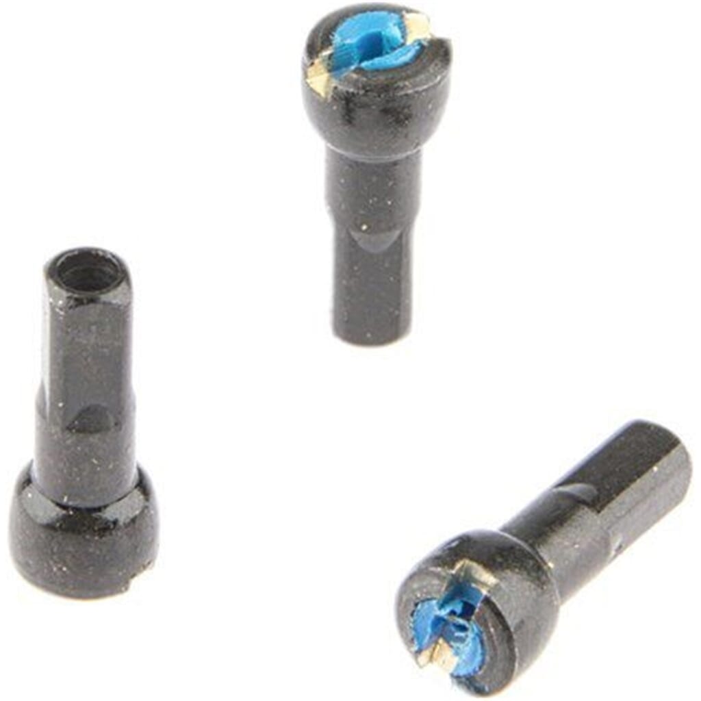 Alpina spaak pezón con cabeza redonda 14G 15.0 mm 4 FG 2.3 ABS Brass Negro (144 piezas)