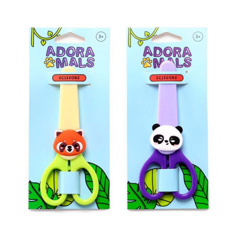 Adoramals Scissori per bambini animali selvatici in titolare