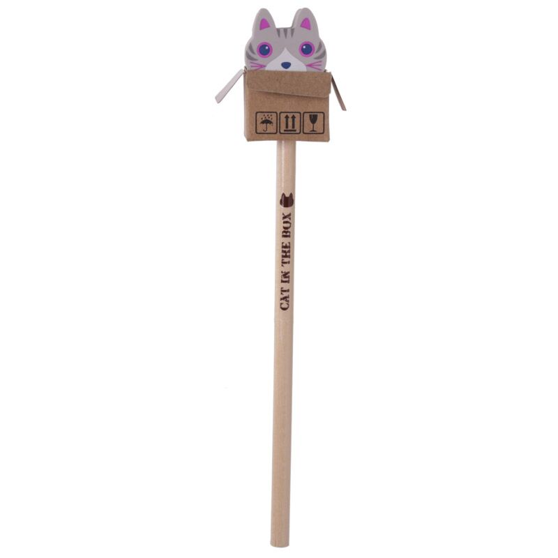 Cat in Box - Gum Pencil