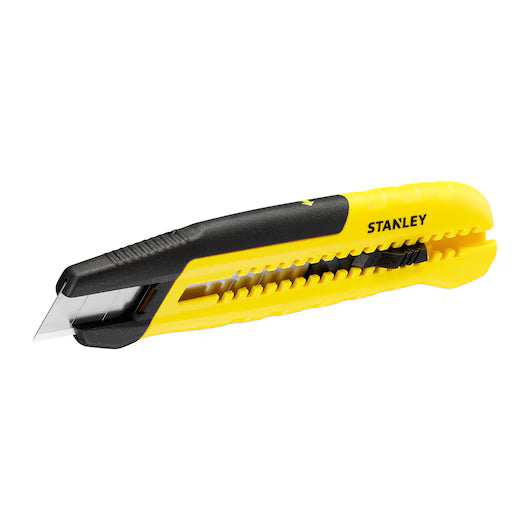 Cuchillo desmontable Stanley de 18 mm ku. pulsador