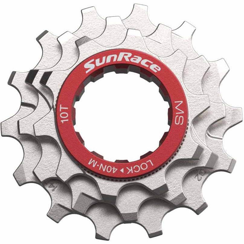 Juego de piñones Spanninga sunrace 10-12-14d microspline plata