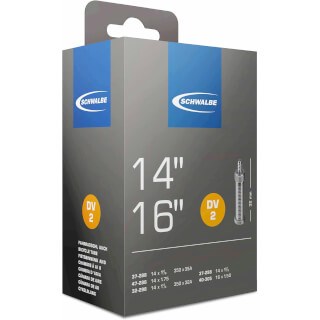 Schwalbe inner tube 14 16 inch (37-288 40-305) DV 32 mm