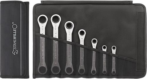 Set di chiavi a cricchetto ad anello Stahlwille pollici 7 pezzi