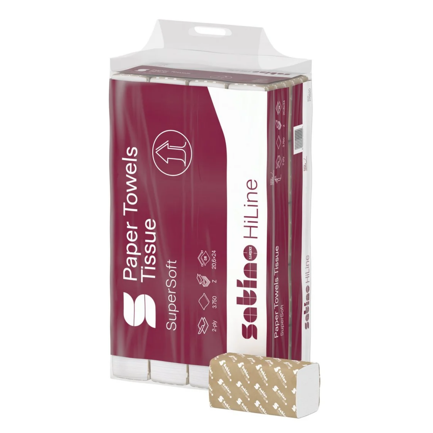 Toalla Satino prestige tejido plegado en Z 2 capas 20,6 (3750 piezas)