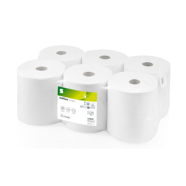 Wepa satino pt1 toalla confort en rollo 2 capas blanco (6x 150m)