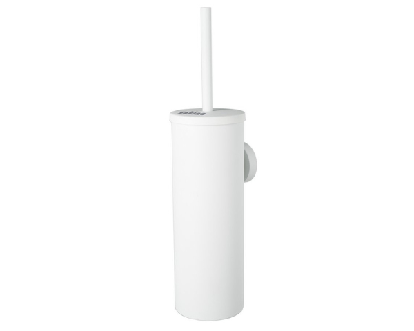 Set scopino per WC Satino smart in metallo bianco