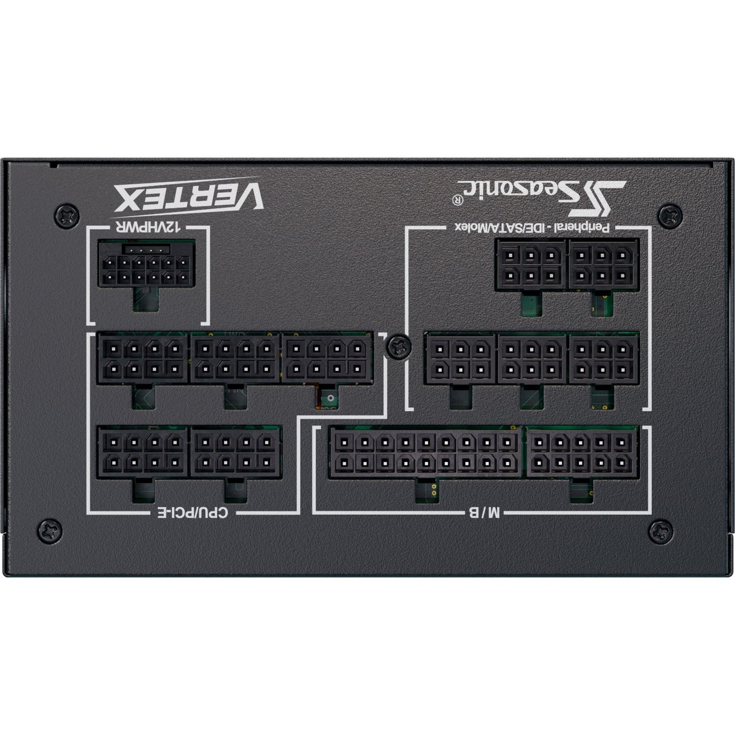 Seasonic vertex px-1000 modulaire 1000 watt voeding (zwart, 1x 12v-2x6, 3x pcie)