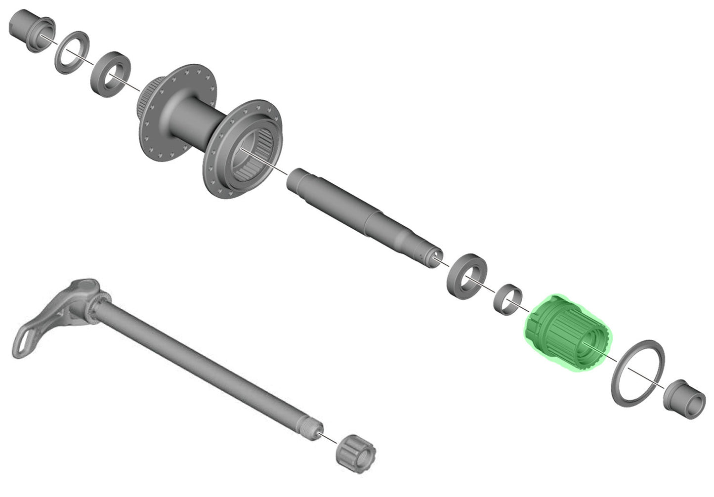 Shimano CassetteBody 12V MicroPline FH-MT410