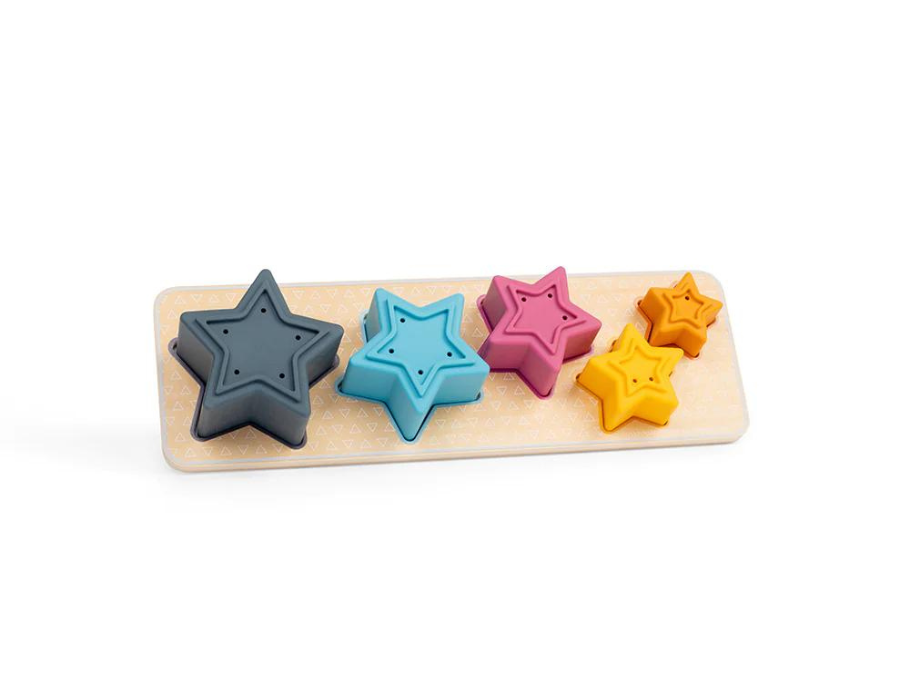 Bigjigs Sorting Board Stars Wood da 12 mesi