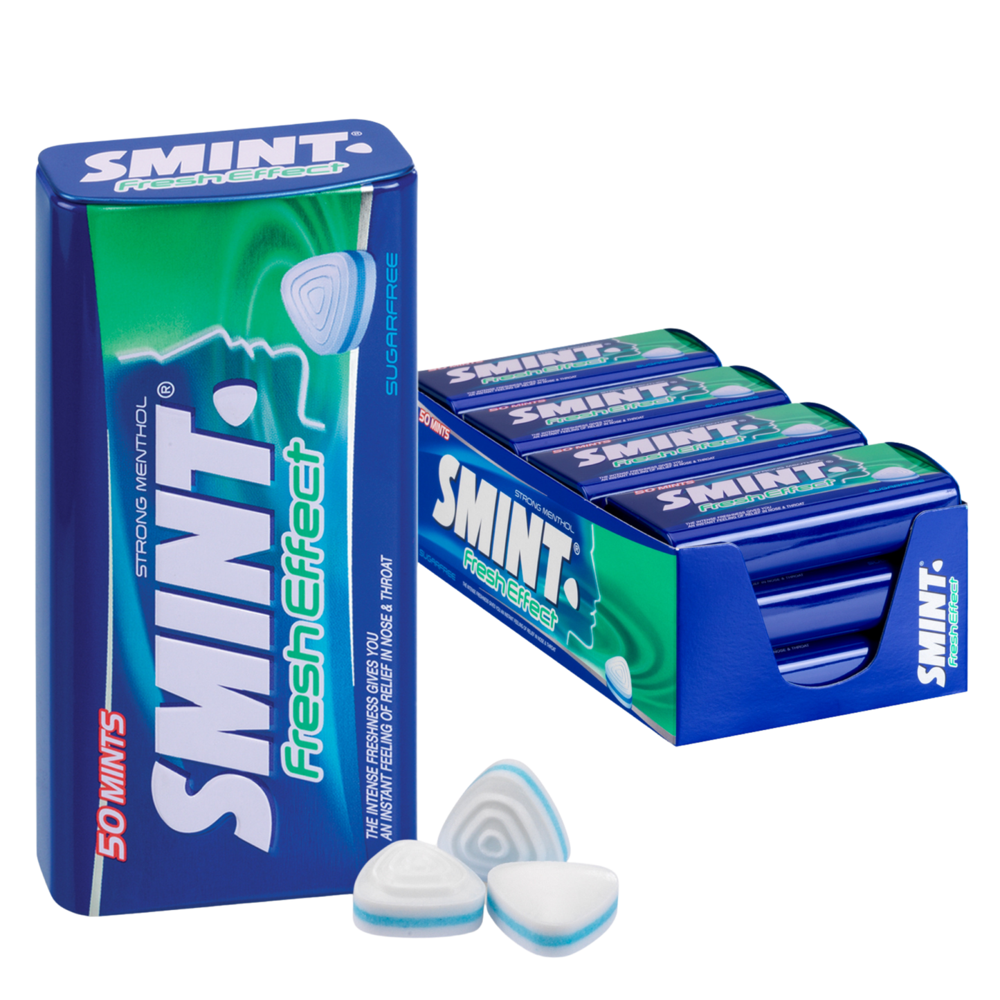 Smint efecto fresco mentol fuerte lata (12x 35gr)
