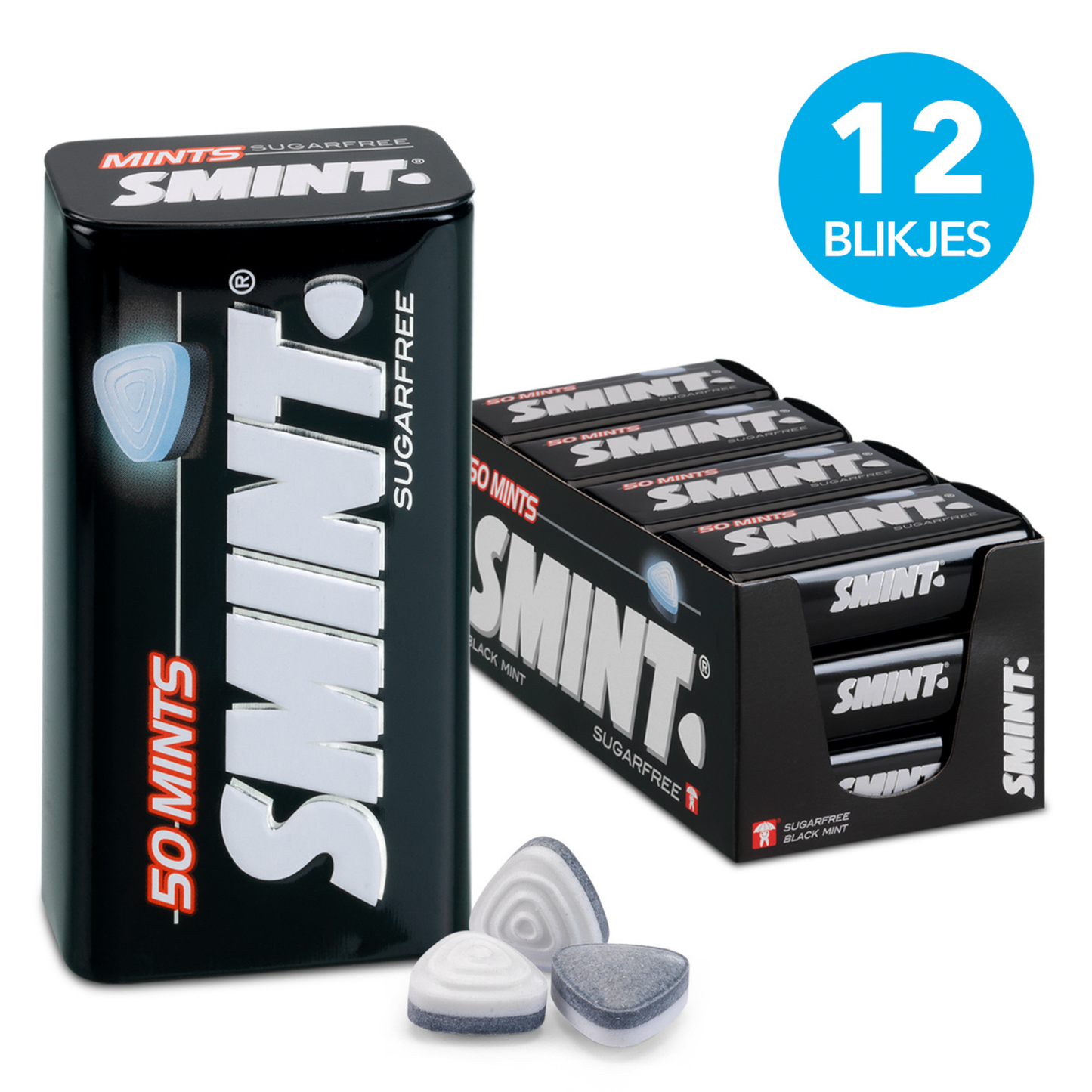 Smint xl lattina blackmint (12x 50 pezzi)