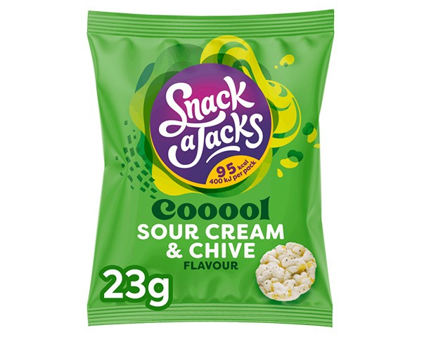 Snack a jacks panna acida erba cipollina (8x 23gr)