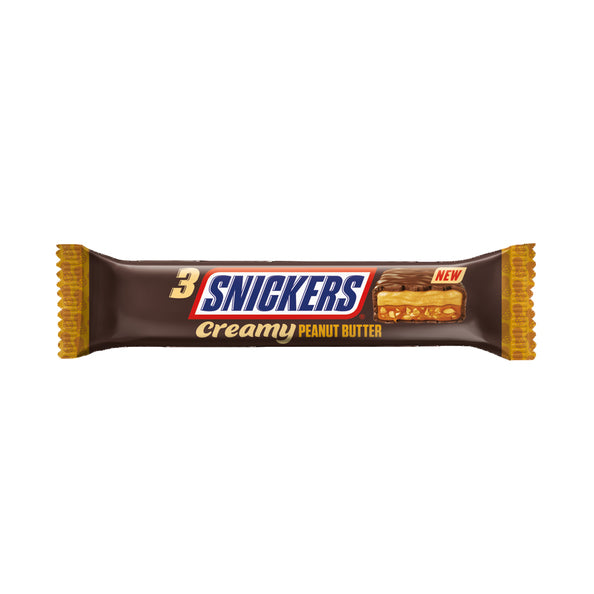 Snickers burro di arachidi cremoso confezione da 3 (32x 54,75 gr)