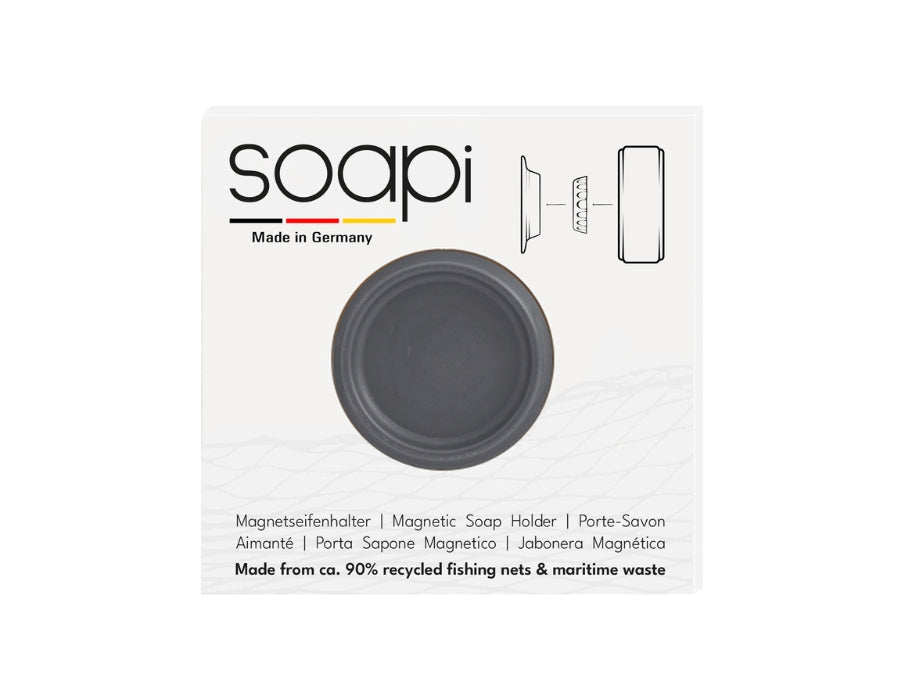Porta sapone magnetico soapdi - grigio scuro
