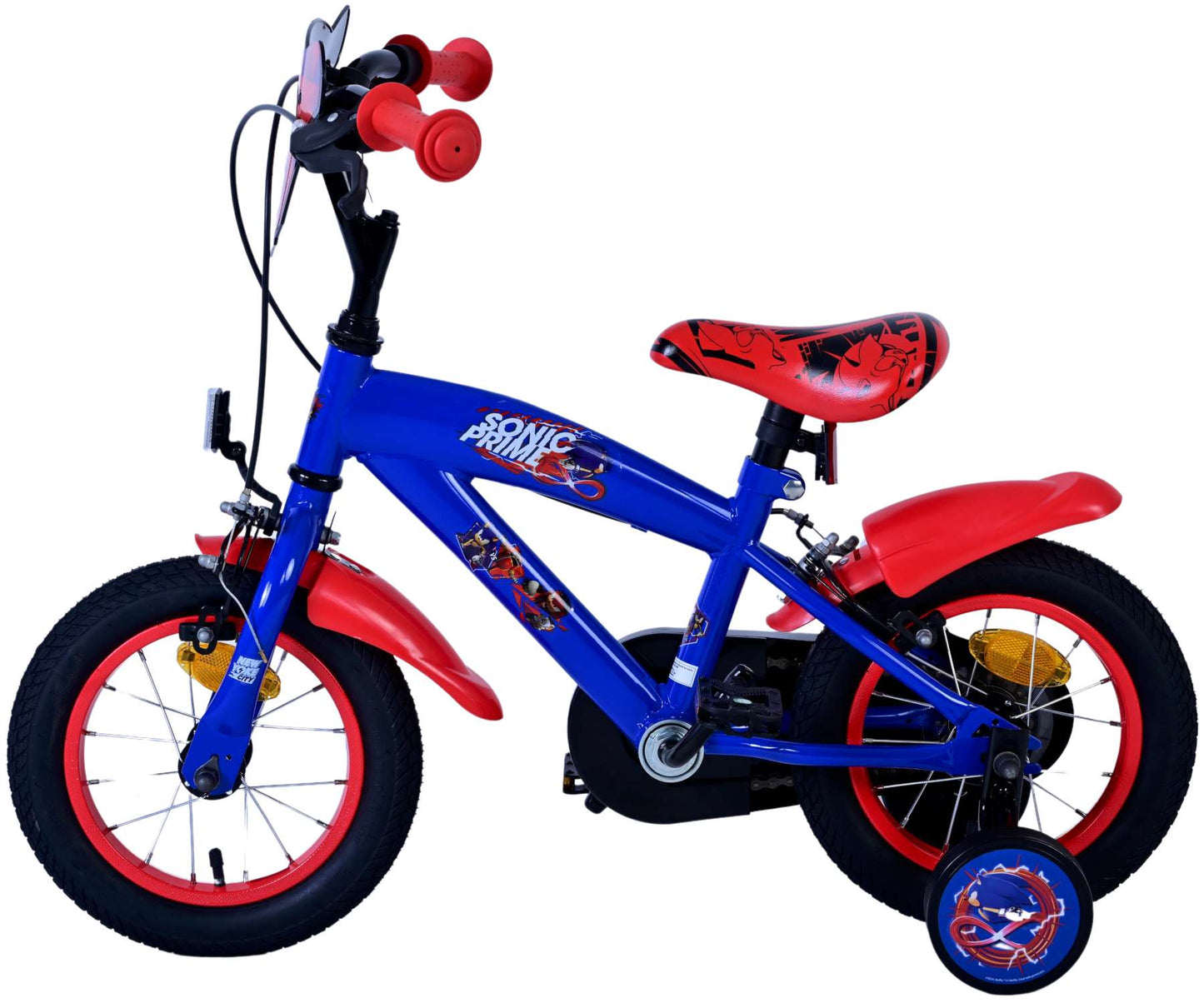 Sonic Prime Prime Children's Bike Boys Boys da 12 pollici Blue Red Due Hand Freen