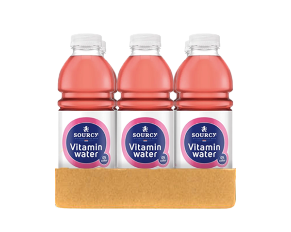 Vitalità al melograno e lampone Sourcy Vitaminwater (6x 1 litro)