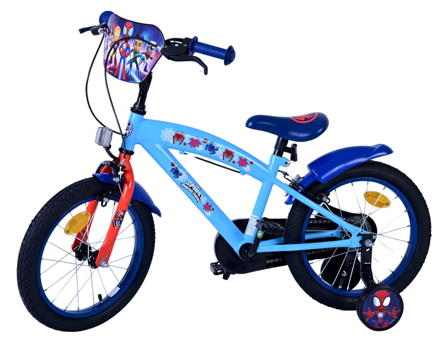 Spidey e i suoi fantastici amici Spidey Children's Bike Boys da 16 pollici blu freni a due mani