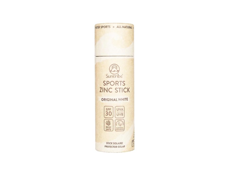 SunTribe Sunscreen Stick Zinc Sport SPF 30 Original White