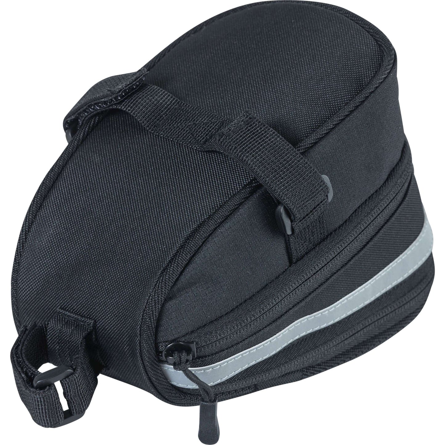 Basil Mada Saddle Bag - compatto, nero, 1L, velcro, accessorio per biciclette