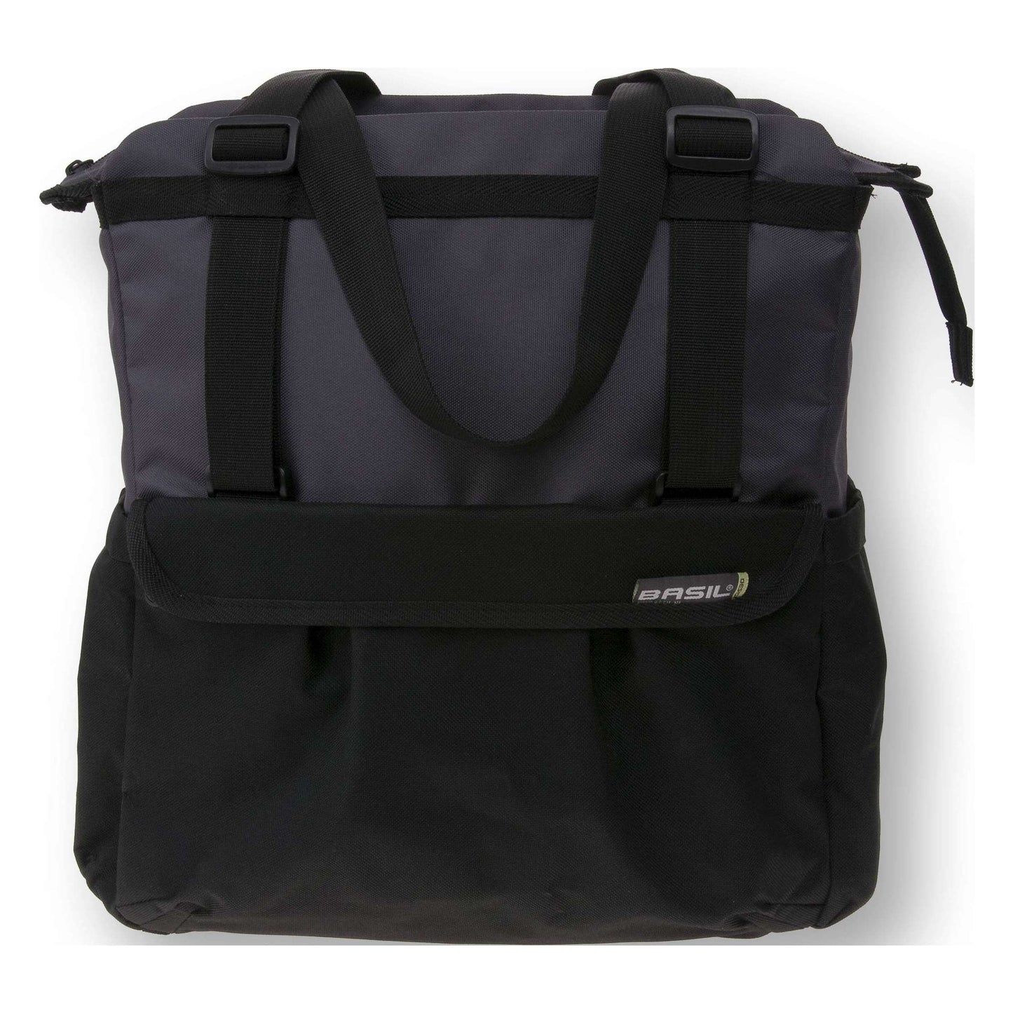 Basil Shopper XL - Bolsa de bicicleta deportiva y moderna para comestibles y playa, antracita negra, 20L