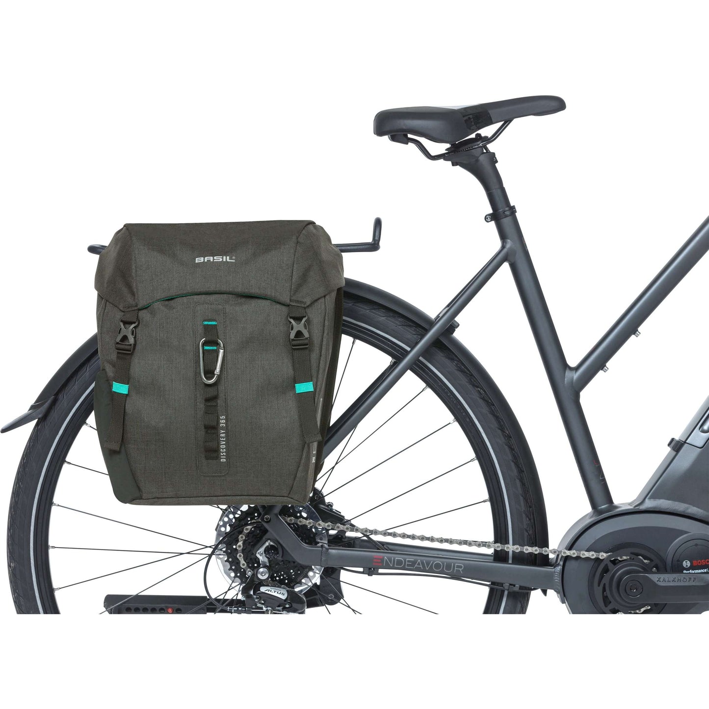 Basild Discovery365d Bag de bicicleta doble Melee negro