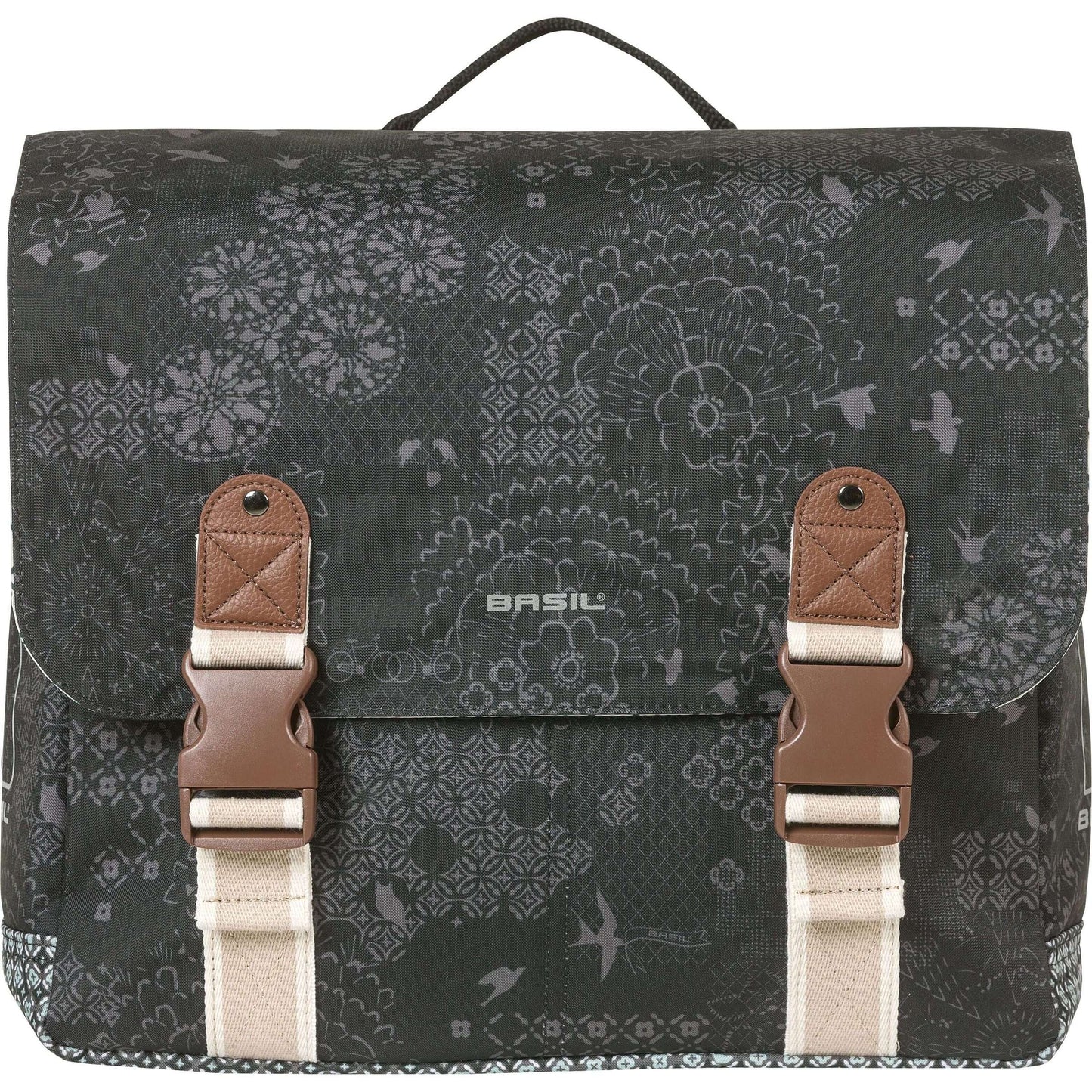 Basil Bicycle bag Double Boheme Charcoal Mik 35L