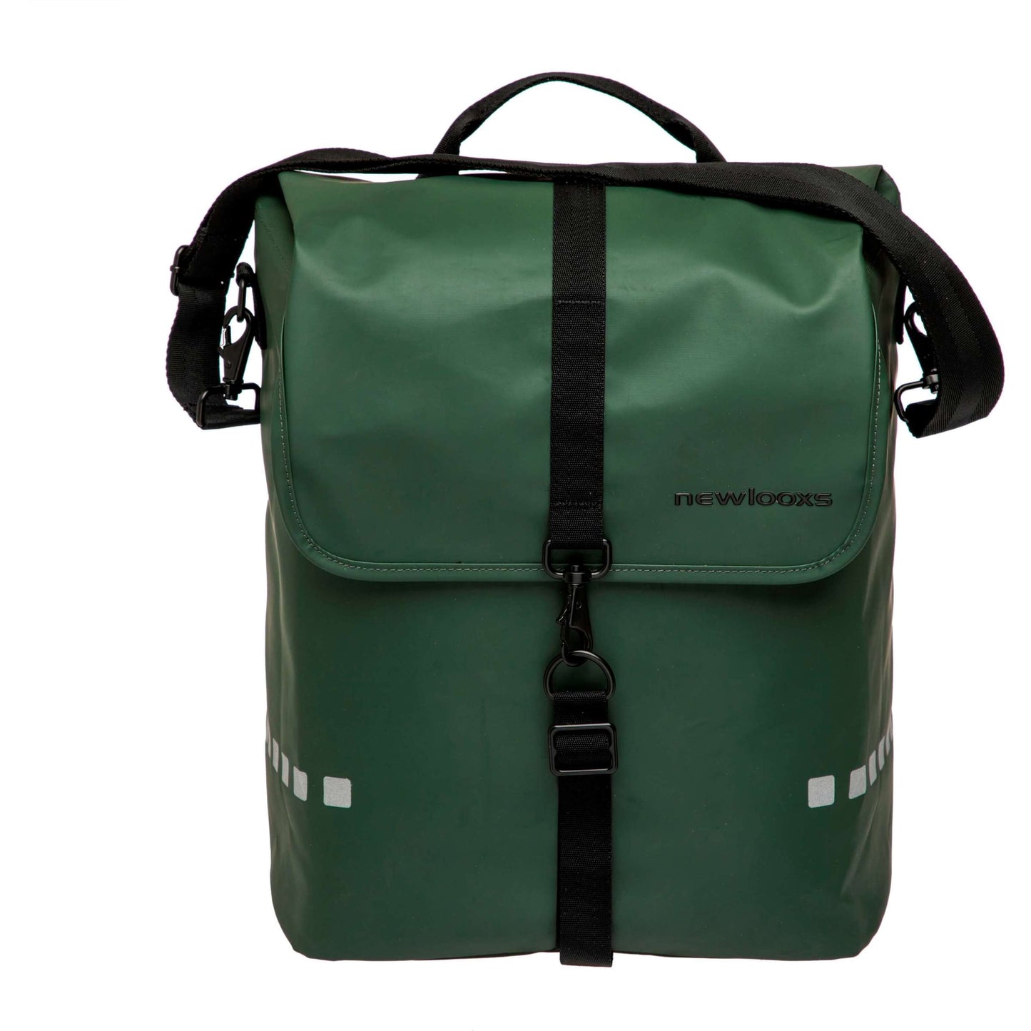 Bolsa de bicicleta única Odense - Repelente de agua - 17.5L - Verde negro