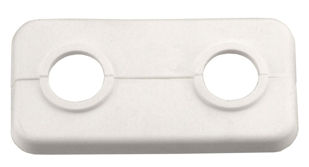 Cornat doppia rosetta papavero plastica 18mm wi - t384001