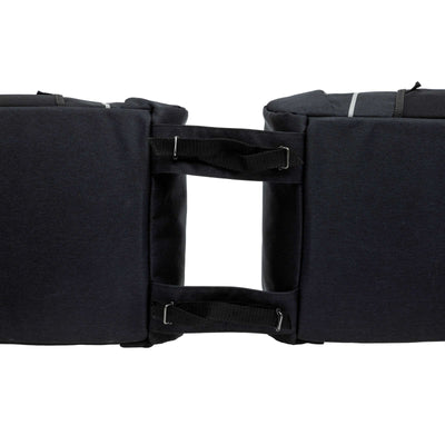 New Looxs Sports dubbele fietstas zwart grijs