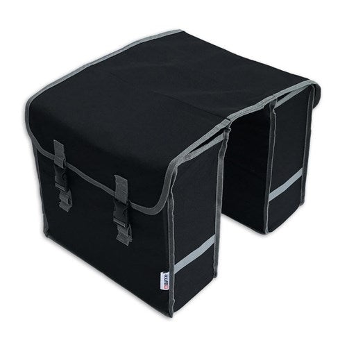Lynx Double bicycle bag polyester 32L black gray