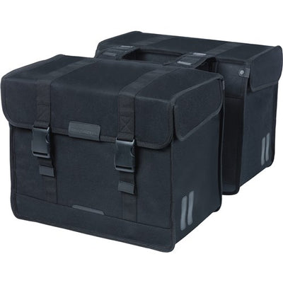 Basil Kavan Eco Classic 58L dubbele fietstas zwart