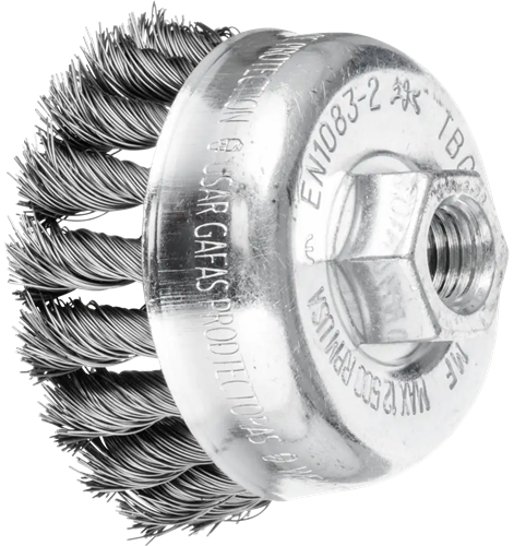 Cepillo de copa pferd acero 65mm m14 0,35 pos