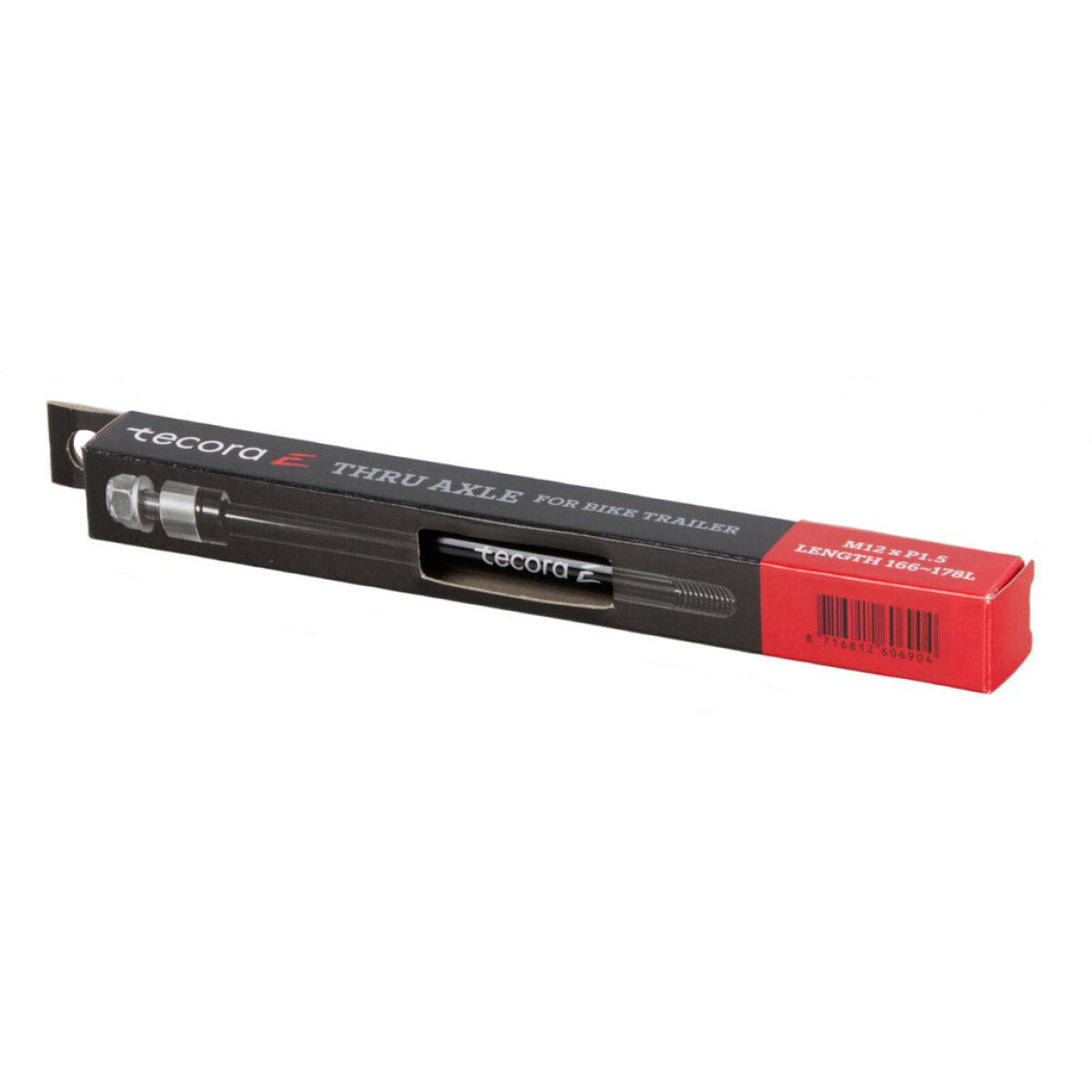 Tecora Stain Axle Bicycle Railer M12 x P1.5 Longitud 166-178L