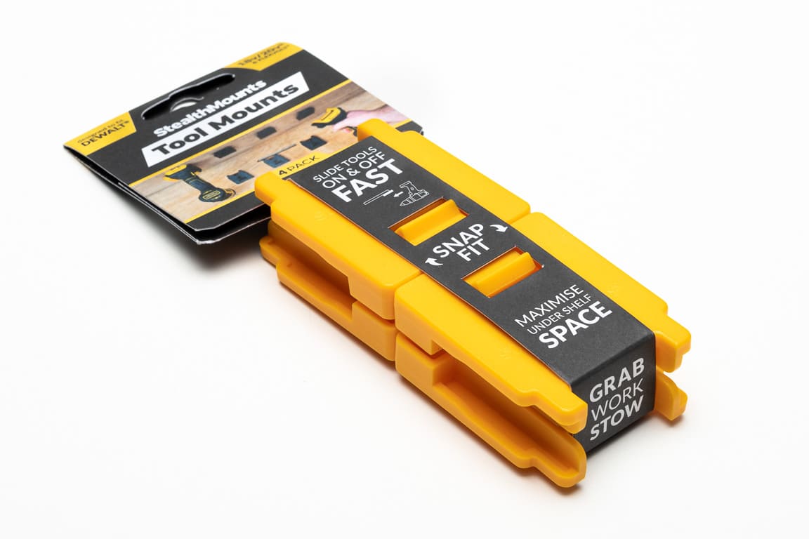 Soporte de máquina Stealthmounts tm-dw18-ylw-4 para dewalt xr | amarillo | Paquete de 4 - tm-dw18-ylw-4