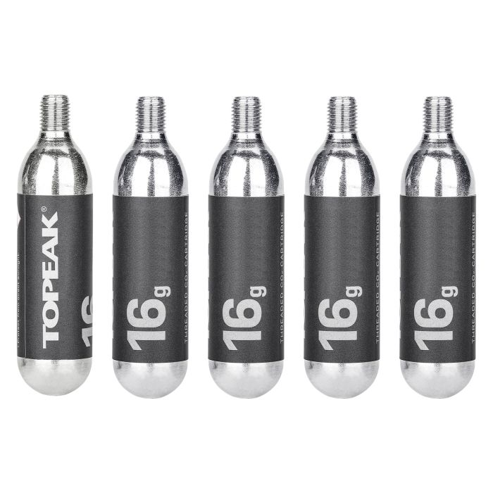 Topeak cartuccia co2 16g filettata (5 pezzi)