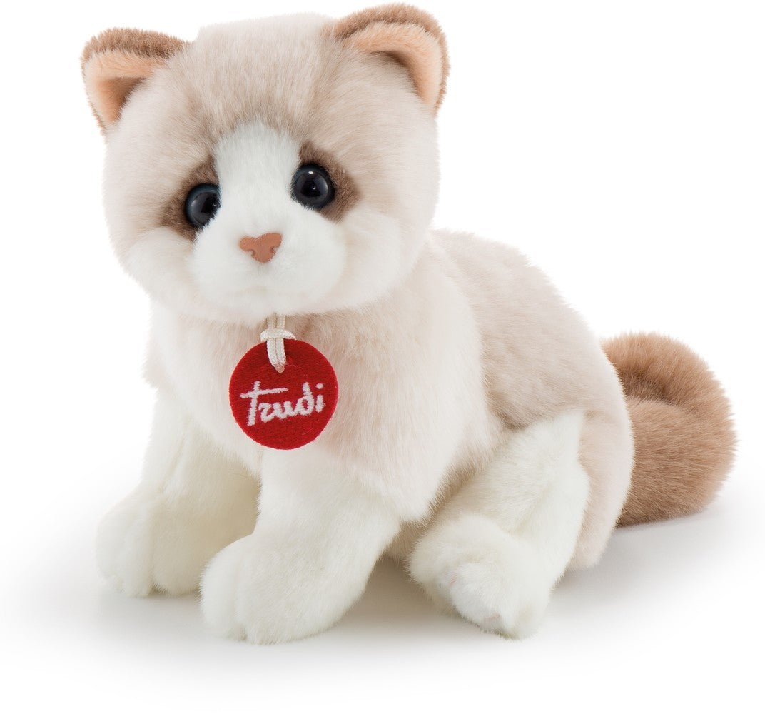 Trudi kitty brad blanco beige: 15x19x20 cm (s-20872)