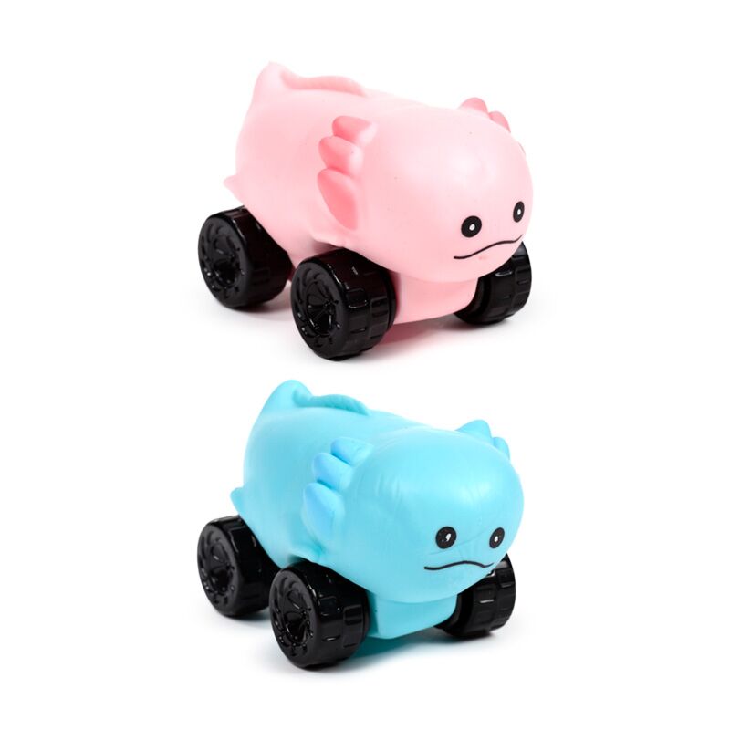 Juguete de auto de axolotl el estirado