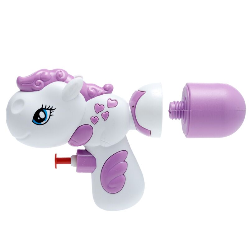 Linda pistola de agua de unicornio