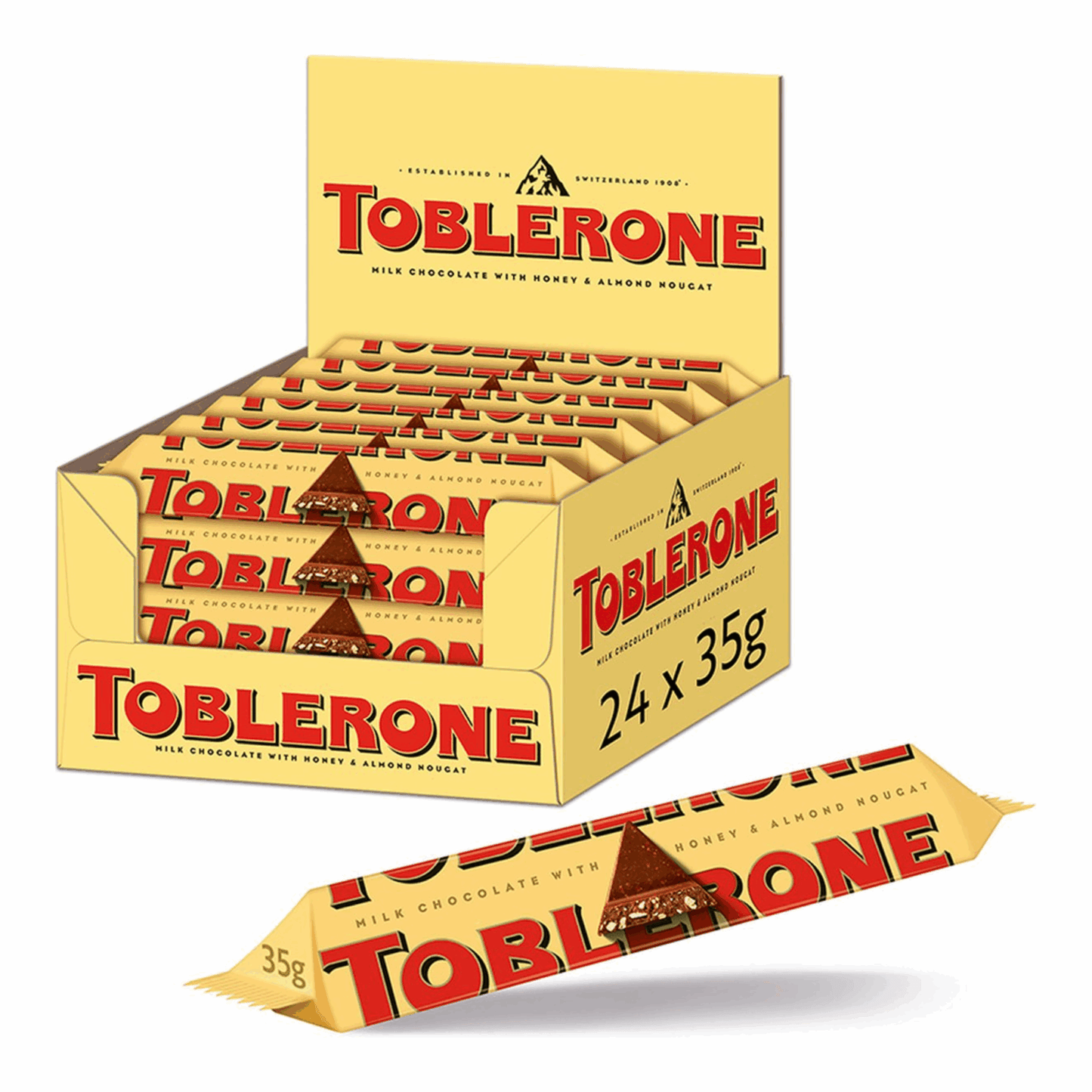 Toblerone chocolate con leche amarillo (24x 35gr)