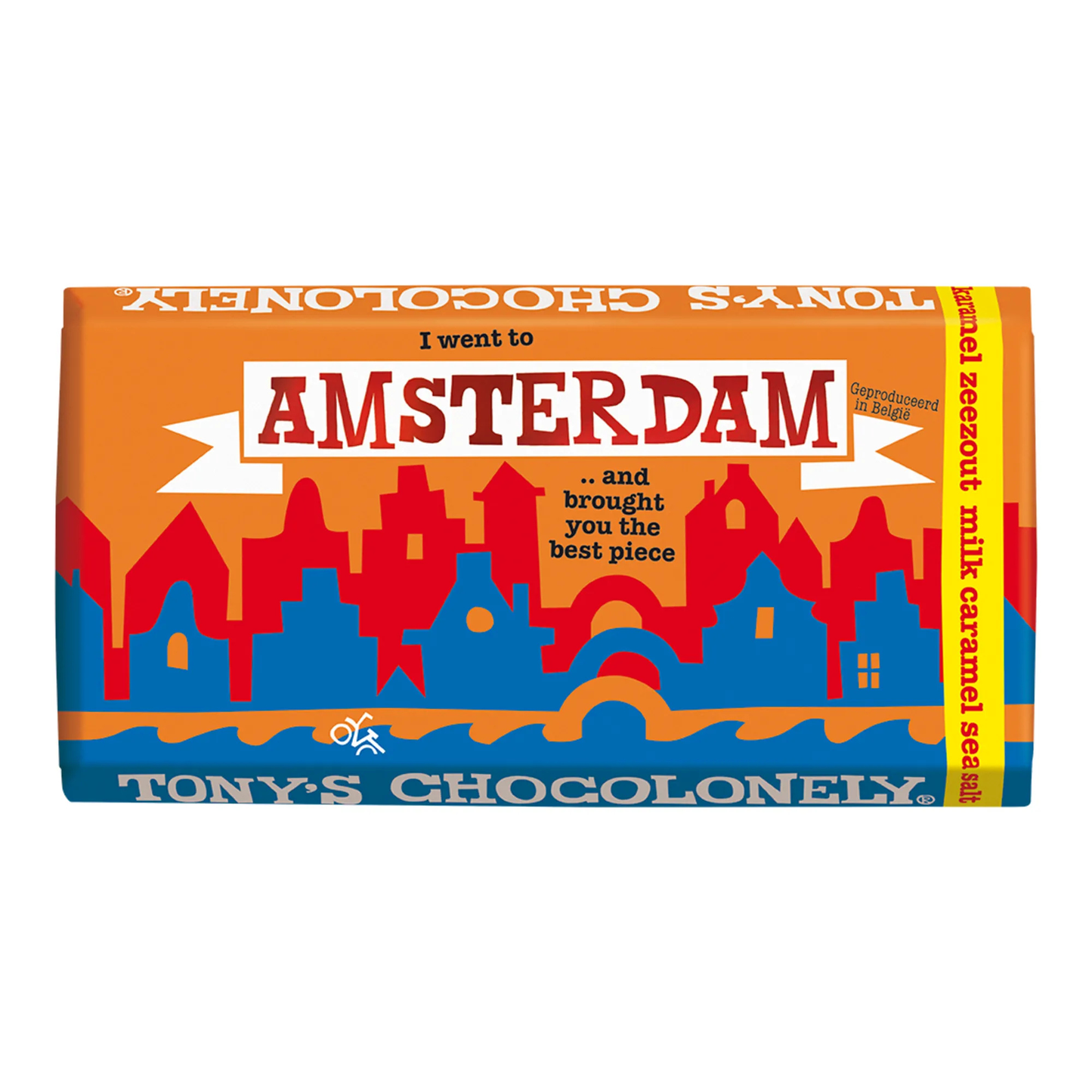 Tony's chocolonely amsterdam leche caramelo sal marina (15x 180gr)
