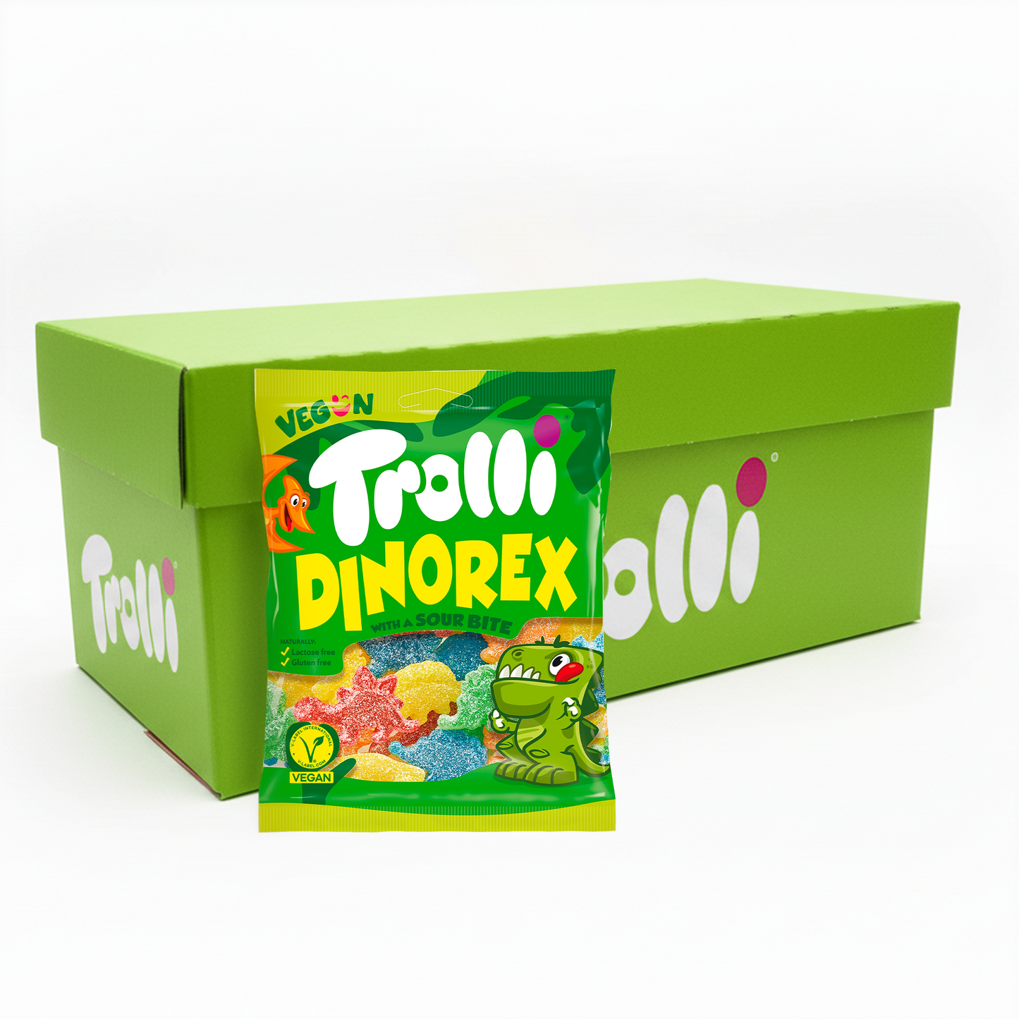 Busta vegetariana Trolli Dino Rex (18x 200g)