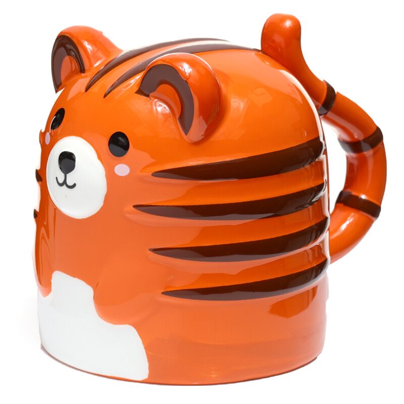 Adoramals Tiger Taza de cerámica al revés