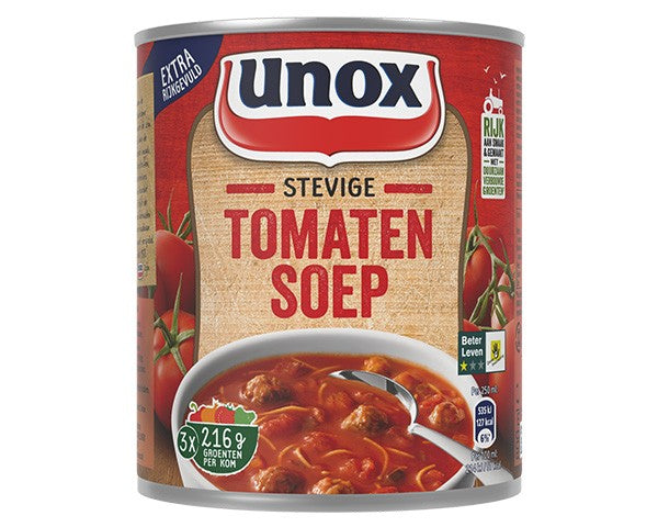 Unox stevige tomatensoep blik (12x 0,8 liter)