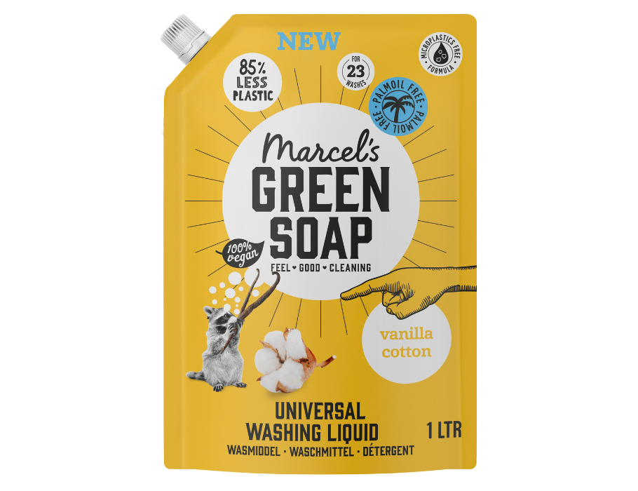Marcels Green Soap Detergent Color Algodón de algodón de vainilla 1 litro