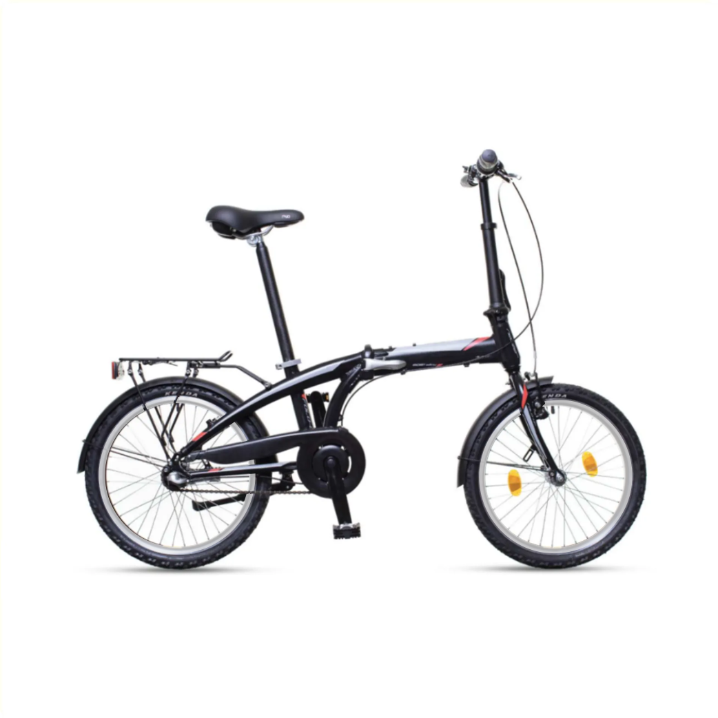 Bicicletta pieghevole 20 nera n3 noser