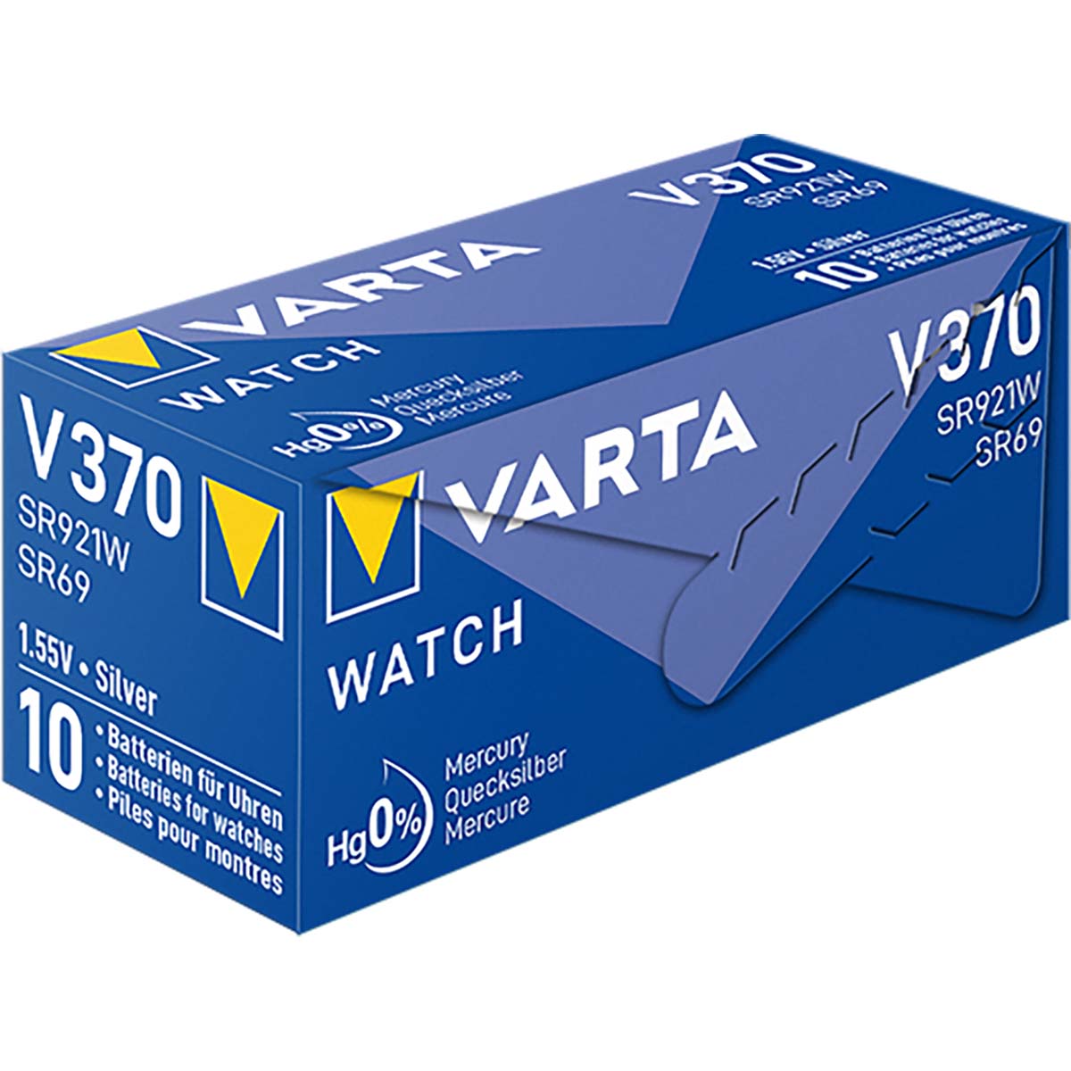 Batteria Varta all'ossido d'argento SR69 1,55 V 30 MAH confezione da 1 - Varta-V370