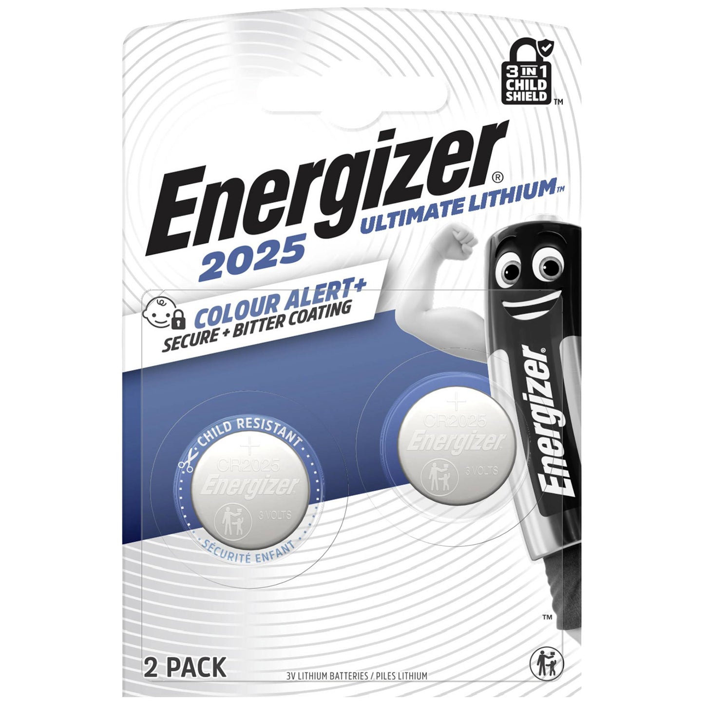 Enerdis energizer pila a bottone Ultimate litio 3v cr2025 (2pz)