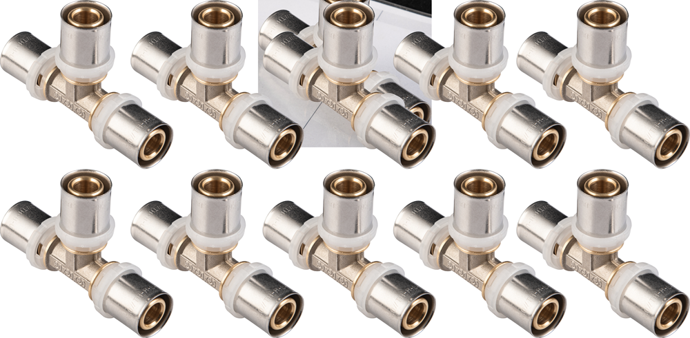 Cornat raccordo a pressare tee 20mm 10s ms-a2 - vrptp500420n