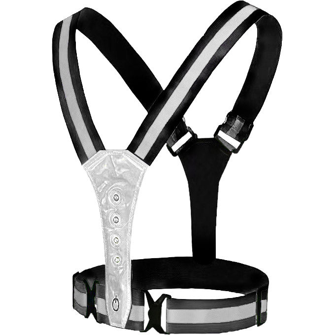 VWP Chaleco deportivo reflectante USB recargable LED talla única antra.