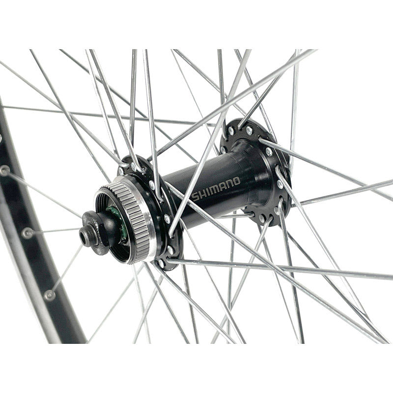 SHIMANO VELOX Rueda delantera MACH1 ER-10 28 QC300 DISCO NEGRO